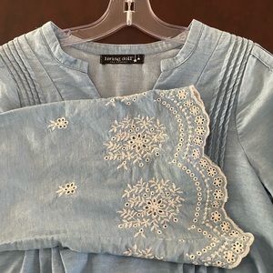 Delicate Living Doll Lace trim tunic
